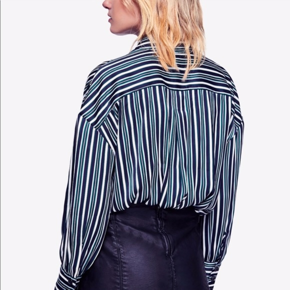 NWT FREE PEOPLE Mad About You Button down Shirt - Picture 4 of 7